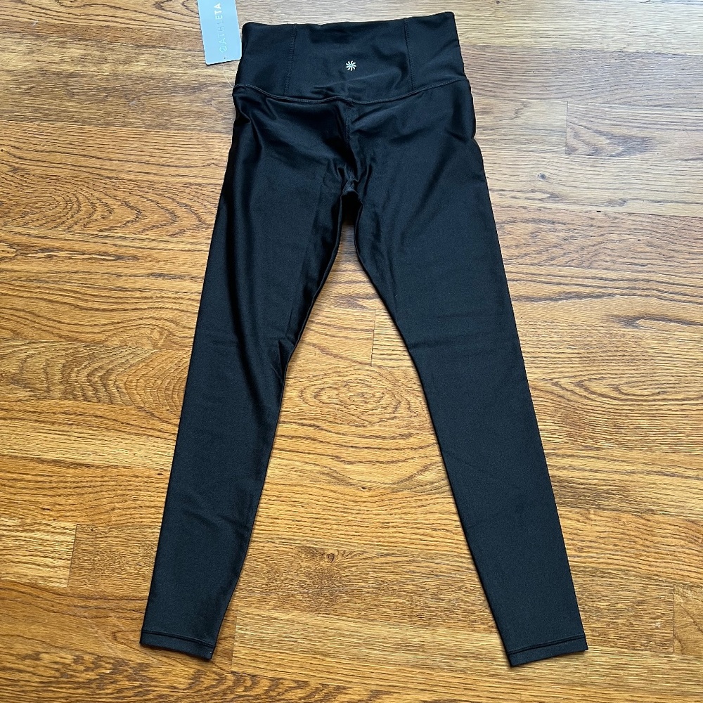 Athleta Elation Sheen Leggins Black Women's Size Small NWT - Picture 5 of 8